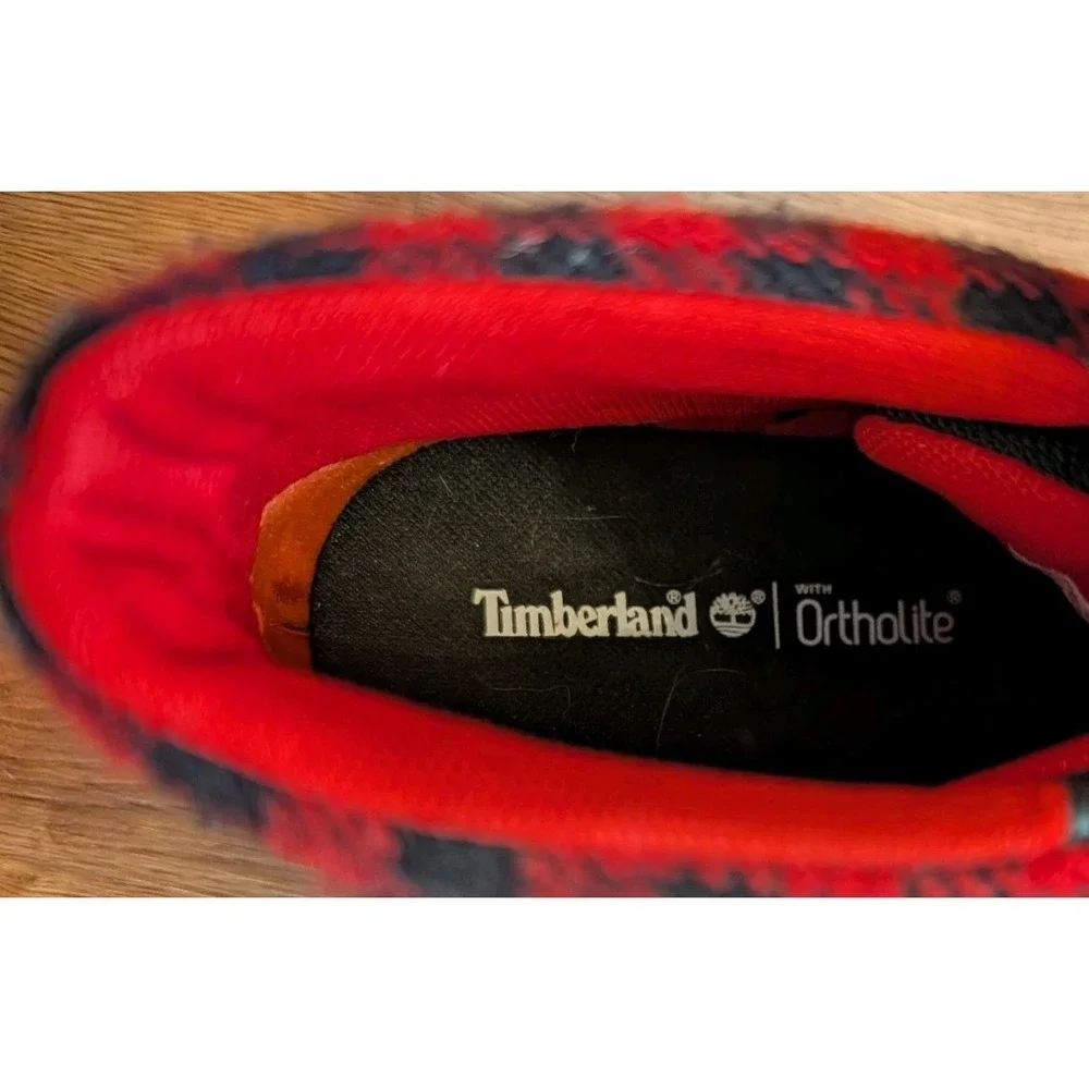 Timberland Groveton Orthopedic Men's Chukka Boots Size‎ 11.5 Black & Red Check